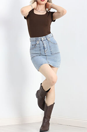 Önü Çift Tulumlu Dalgıç Zıbın Kahve - 20674.631.