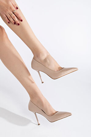 Dorethy Kadın Topuklu Ayakkabı Nude Cilt Stiletto