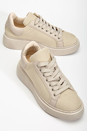 Jose Kadın Bej Triko Spor Ayakkabı