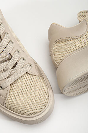 Jose Kadın Bej Triko Spor Ayakkabı