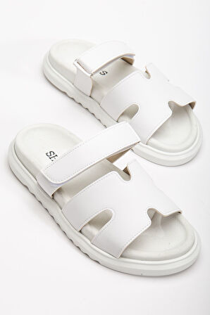 Azure Kadın Yumuşak Tabanlı Günlük Beyaz Terlik