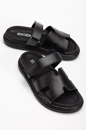 Azure Kadın Yumuşak Tabanlı Günlük Siyah Terlik