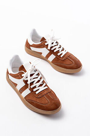 Taba Süet Bağcıklı Termo Taban Günlük Kadın Spor