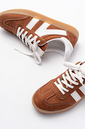 Taba Süet Bağcıklı Termo Taban Günlük Kadın Spor