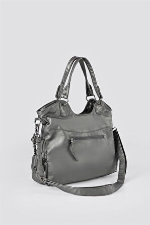 Silla Gri Cilt Omuz Çantası