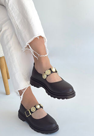 Okira Kahverengi Cilt Oxford Ayakkabı