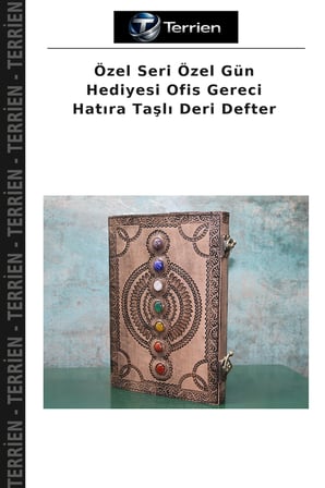 Özel Seri Özel Gün Hediyesi Ofis Gereci Hatıra Taşlı Deri Defter