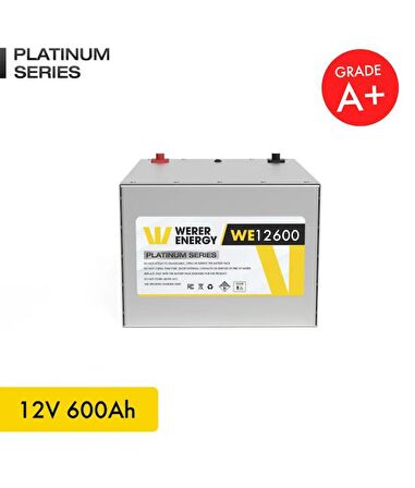 12V 600Ah LiFePO4 Platinum Series Bluetooth'lu Lityum Demir Fosfat Akü 