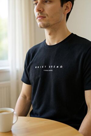 Erkek Regular Yeşil Baskılı T-Shirt