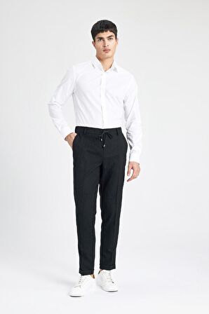 DeFacto Slim Fit Dar Kesim İtalyan Yaka Non Iron Ütü Gerektirmeyen Uzun Kollu Beyaz Gömlek A7803AX24SPWT32