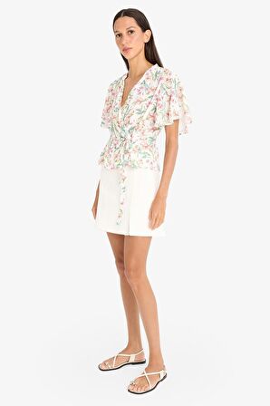 DeFacto Normal Bel Basic Düz Şort Etek C1860AX25SPER105