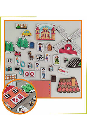 35 Parça Ahşap Hayal Dünyam Puzzle