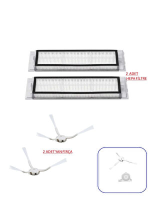 360 S9 Vacuum Cleaner uyumlu hepa filtre yan fırça seti