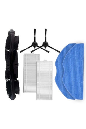 + 360 S8 plus robot süpürge yedek parça fırça filtre mop paspas