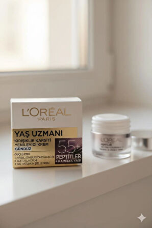 L'Oréal Paris Yaş Uzmanı 55+ Kırışıklık Karşıtı Yenileyici Krem 50 ml