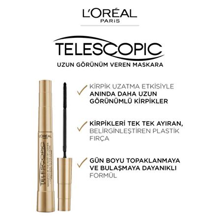 Loreal Telescopic Anında Uzun Kirpikler-Maybelline Kalıcı ve Dolgun Dudaklar 115 Peppy Makyaj Seti