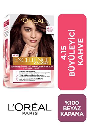 L'Oréal Paris Excellence Creme Saç Boyası 4-15 Büyüleyici Kahve