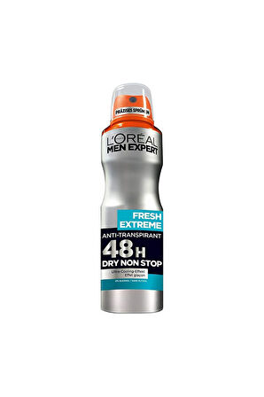 L'Oreal Paris Men Expert Fresh Extreme Terleme Önleyici Sprey Deodorant, 150ml