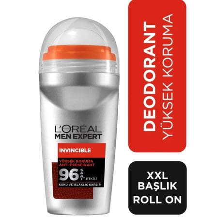 L'Oreal Paris Men Expert Invincible 96H Erkek Roll-On 50 ML x 2 adet