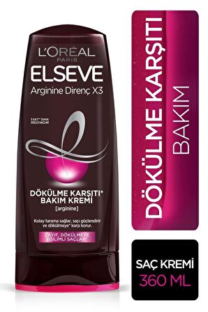 L'Oréal Paris Elseve Arginine Direnç X3 Dökülme Karşıtı Bakım Kremi 360 ml