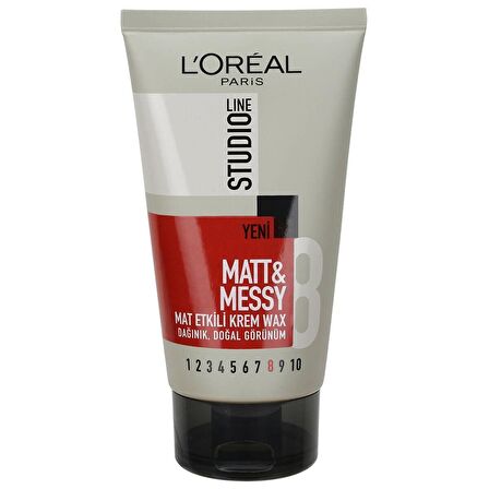 Loreal Studıo Lıne Matt Messy Krem Tüp Wax 150 Ml