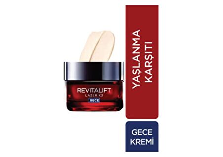 L'Oreal Paris L'oréal Paris Revitalift Lazer X3 Yoğun Yaşlanma Karşıtı Gündüz Bakım Kremi Gece Bakım Kremi 50 ml