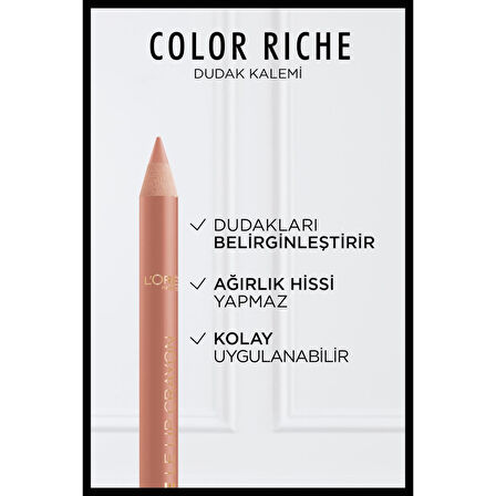 L'Oréal Paris Color Riche Dudak Kalemi - 630 Beige A Nu