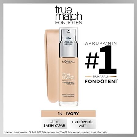 Fondöten - True Match Foundation 1N Ivory 3600522862383