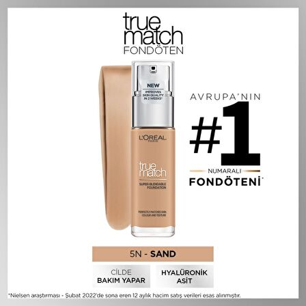 Loreal True Match Super Blendable Fondöten 5.N Sable/Sand