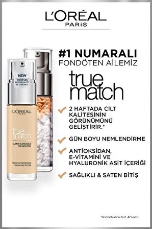 L'Oréal Paris True Match Bakım Yapan Fondöten 1D GOLDEN IVORY