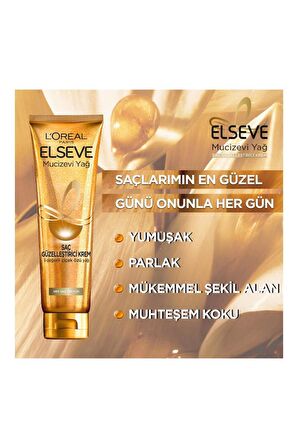 Loreal Elseve Mucizevi Yağ Saç Güzelleştirici Krem Kuru Ve Sert Saçlar 150ml X 2 ADET