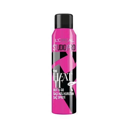 L’Oréal Paris Studio / Pro Heat It Hot & Go Saçı Hızlı Kurutan Saç Spreyi 150 ml