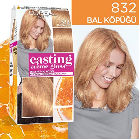 L'Oréal Paris Casting Crème Gloss Saç Boyası - 832 Bal Köpüğü