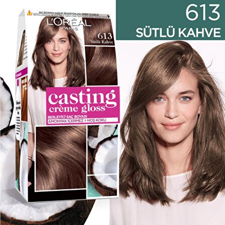 L'Oréal Paris Casting Crème Gloss Saç Boyası 613 Sütlü Kahve