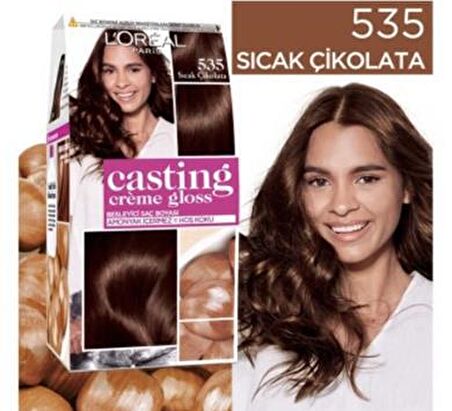 L'Oréal Paris Casting Crème Gloss Saç Boyası - 535 Sıcak Çikolata