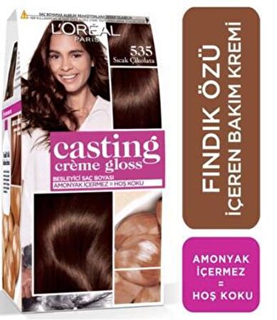 L'Oréal Paris Casting Crème Gloss Saç Boyası - 535 Sıcak Çikolata