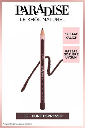 L'Oréal Paris Paradise Le Khol Kahverengi Göz Kalemi 102 Pure Espresso