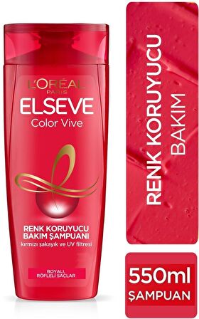 Elseve Color Vive Boyalı Saçlar İçin Renk Koruyucu Şampuan 550 ml