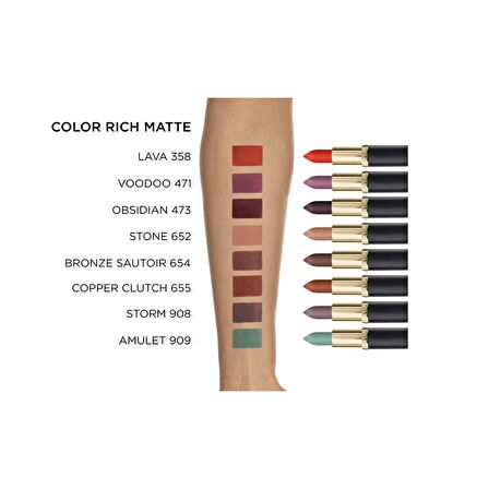 L'Oréal Paris Color Riche Matte Addiction Ruj 909 Amulet - Yeşil