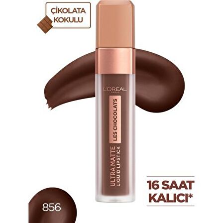 L'Oréal Paris Les Chocolats Likit Mat Ruj 856 70% Yum