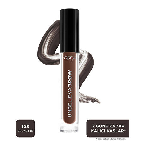 L'Oréal Paris Unbelieva Brow Uzun Süre Kalıcı Kaş Jeli - 105 Brunette