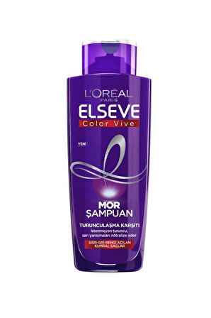Elseve 4'lü Turunculaşma Karşıtı Mor Şampuan 200 Ml Seti
