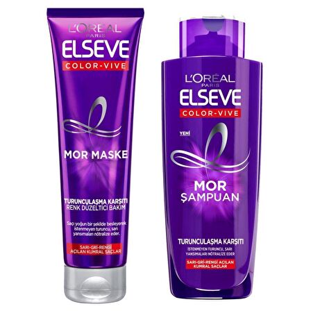 Loreal Elseve Silver Mor Şampuan 200 ml + Maske 150 ml