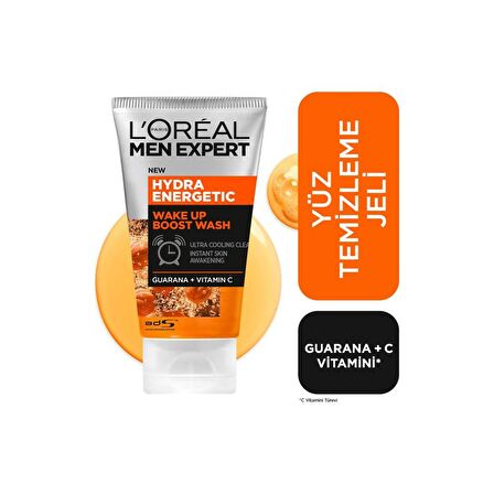 L'Oréal Paris Men Expert Hydra Energetıc Wake Up Boost Yüz Temizleme Jeli 100 ml