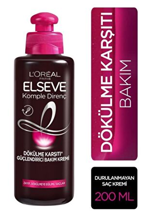 L'Oréal Paris Elseve Komple Direnç Dökülme Karşıtı Güçlendirici Bakım Kremi 200 ml