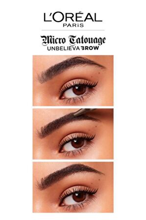 Loreal Unbelieva Brow Micro Tatouage Kaş Kalemi 108 Dark Brunette