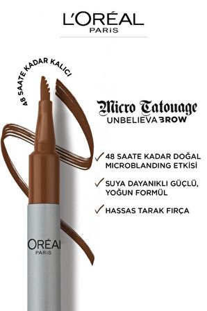 Loreal Unbelieva Brow Micro Tatouage Kaş Kalemi 109 Ebony