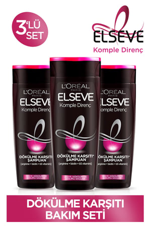 Elseve Komple Direnç Dökülme Karşıtı Şampuan 450 ml x 3 Adet