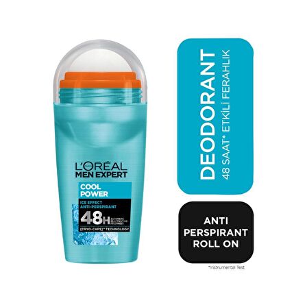 L'Oréal Paris Men Expert Cool Power Antı Perspırant Roll On 50 ml