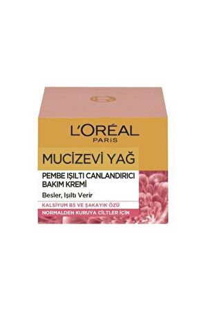 L'Oreal Paris Mucizevi Yağ Kuru Ciltler İçin Su Bazlı Canlandırıcı Yüz Bakım Kremi 50 ml